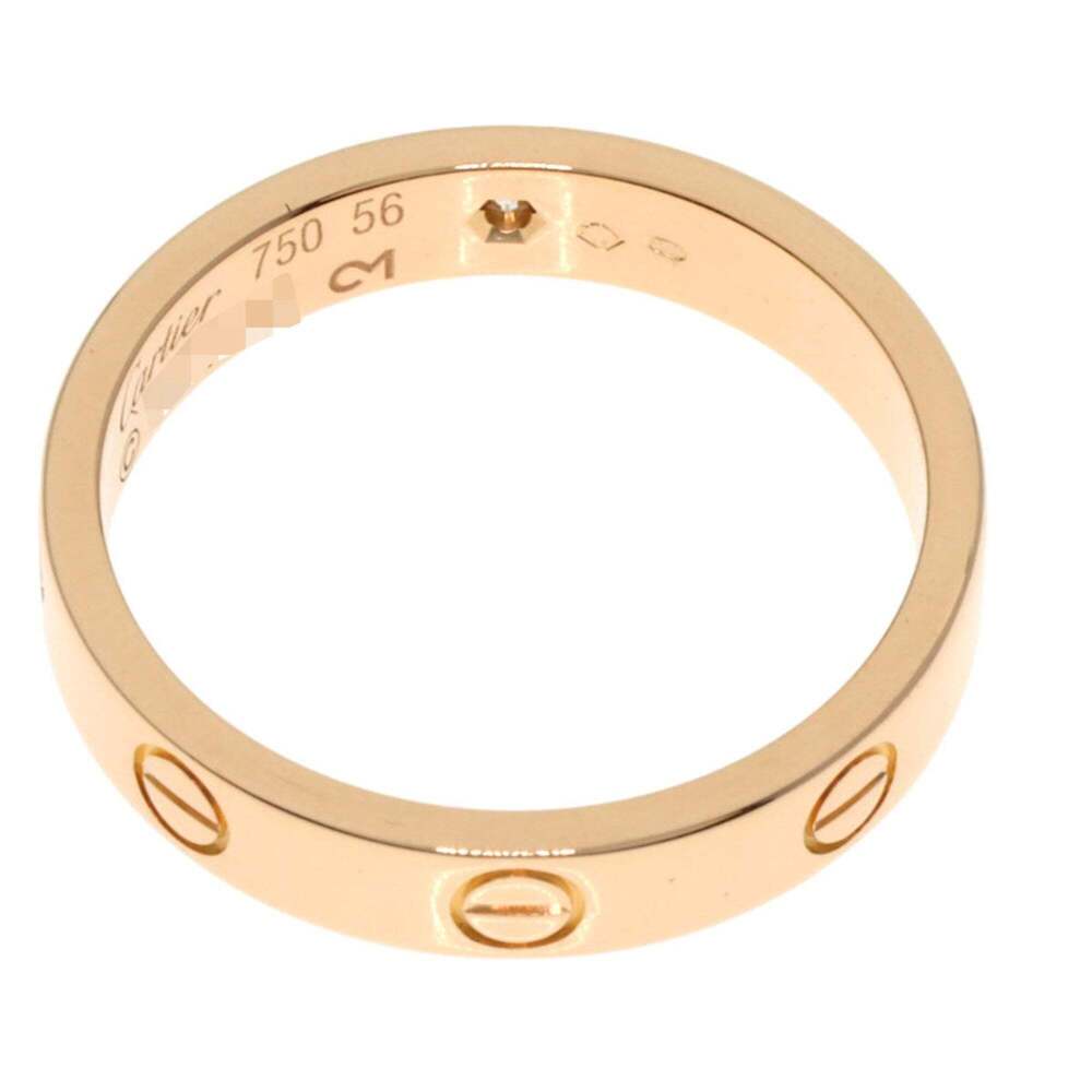 CARTIER Authentic 18k Gold Diamond Love Ring #56 - Picture 4 of 7